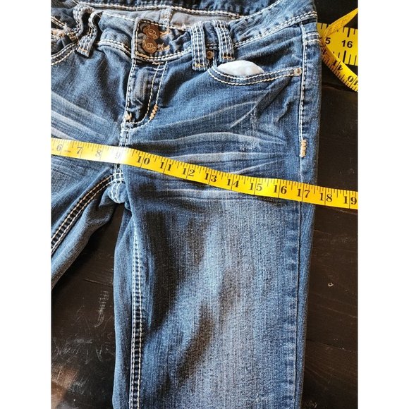 Twenty One Black By Rue 21 Size 5/6 Regular Bootcut Women's Denim Jeans Mid Rise - Picture 9 of 11